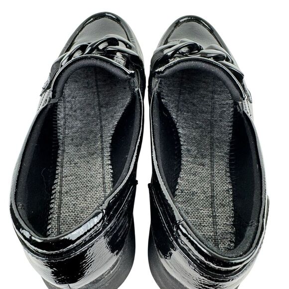 Clarks Womens Zylah May Platform Loafers 8.5 Black Goth Punk Cosplay Preppy - Picture 9 of 15